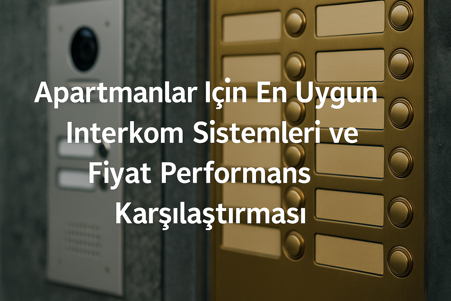 Apartmanlar İçin En Uygun Interkom Sistemleri ve Fiyat Performans Karşılaştırması