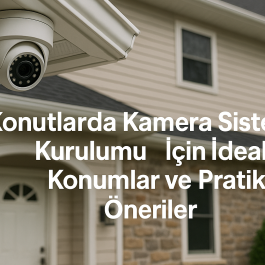 Konutlarda Kamera Sistemi Kurulumu İçin İdeal Konumlar ve Pratik Öneriler